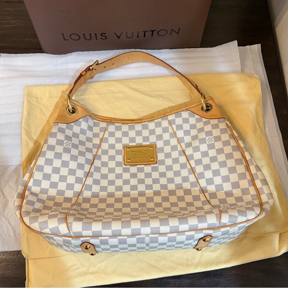 Louis Vuitton Galliera Damier Azur GM Shoulder Bag